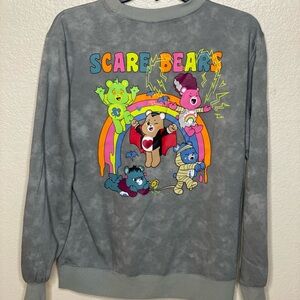 Care Bears Scare Bears Gray Crewneck Sweater
